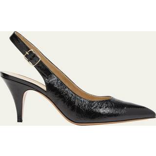 Khaite River crinkled leather slingback pumps - black - EU 37.5