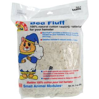 Penn-Plax Bed Fluff- Naturligt dyresengetj - 100 % bomuldsredemateriale - til hamstere og smdyr - 3 ounce