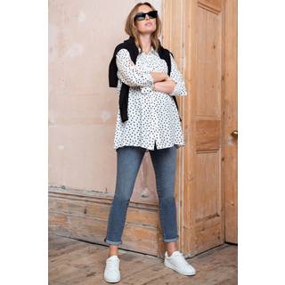 Seraphine Seraphine Blå Relaxed Slim Overbump Barsel 100% bomulds Jeans