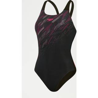 Women's HyperBoom Muscleback Swimsuit Black/Pink