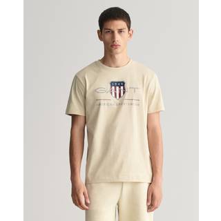 Gant Reg archive shield t-shirt - Sand - Str. XL - Modish.dk