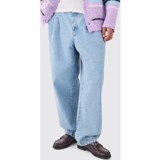 Mens Balloon Fit Jeans In Ice Blue