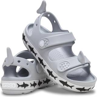 CROCS Crocband Cruiser Shark Sandal - Light Grey