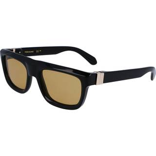 Ferragamo Mand SF2009S 011 Solbriller Acetat Sort Firkantet Normal Normal