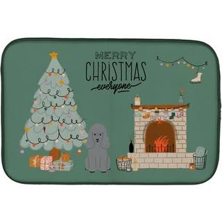 """" Caroline's Treasures CK7631DDM Silver Poodle Christmas Alle opvaskemønster 14 X 21 Multicolor """"