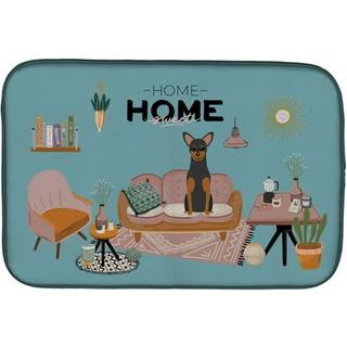 """" Caroline's Treasures CK7873DDM Manchester Terrier Sweet Home Dish-Drying-Mats 14 X 21 Multicolor """"
