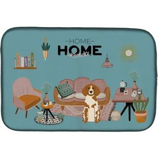 """" Caroline's Treasures CK7917DDM Brittany Spaniel Sweet Home Dish-Drying-Mats 14 X 21 Multicolor """"
