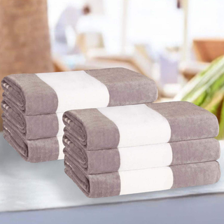 Superior Cotton Striped Beach Håndklæder Farverige håndklæder til voksen Kid Pool Swimming Sand Rejser store store store absorberende hurtigt tør