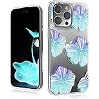 Mybat Pro Slim Clear Crystal Case til iPhone 14 Pro Max Case 6.7 Inch Cute Stylish Mood Series for Women Girls Shockfabrosof Non-Goellowing Besky