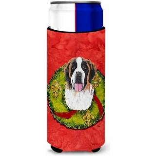 Caroline's Treasures SC9082MUK SAINT BERNARD JULREM ULTRA HUGGER FOR SLIM CANCE KAN KOOLER S?RME HUMGGER MASKIN MASKABEL DRAK SLUDE SMREMT Hugger