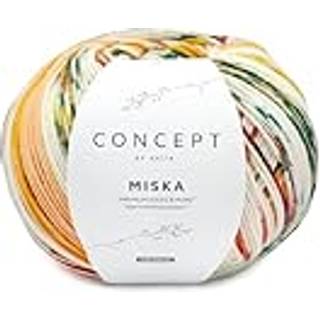 Katia Concept Miska Socks 101 Okkergul-Pistacie-Orange Indhold: 75% merinould, 25% polyamid Vægt/længde: 150 g = ca. 400 meter Anbefalede pinde: 3-4 mm Strikkefasthed: 10 x 10 cm = 24 m x 36 p Vask: Maskinvask 40℃ / Tåler ikke tørretumbling.