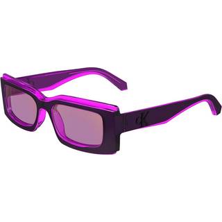 Calvin Klein Unisex CKJ24604S 053 Solbriller Bio-injekt Grå Violet Firkantet Normal