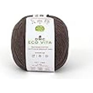 DMC Eco Vita 11 Indhold:80% Genbrugsbomuld, 20% andre fibre af høj kvalitet Vægt/længde:100 g = ca. 250 m Anbefalede pinde:4 - 5 mm Strikkefasthed:10 cm = 22 m Kan vaskes på maskine, maks. 30ºC / Tørres fladt.
