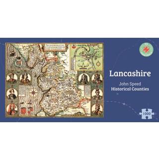 Lancashire Historical 1610 Map 1000 Piece Puzzle