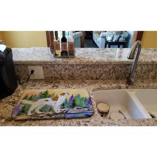 """" Caroline's Treasures Setter Dish Drying Mat 14 """" """" X 21 """" """" Multicolor """"