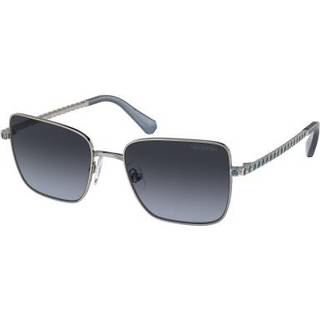 Swarovski Kvinde SK7015 40094U Solbriller Metal Grå Blå Rund Polariseret Skygge