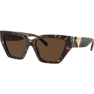 Tiffany Kvinde TF4218 80153G Solbriller Acetat Skildpadde Brun Cat Eye Normal