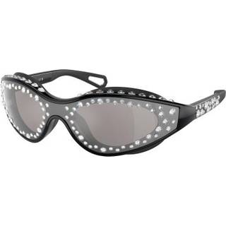 Swarovski Kvinde SK6024 10016G Solbriller Injiceret Sort Grå Geometrisk Spejlet Spejl
