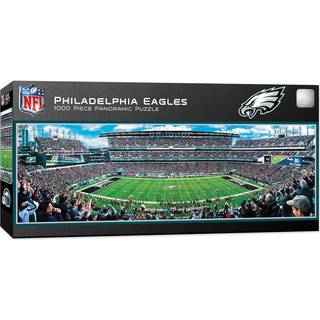Masterpieces 1000 Piece Sports Jigsaw Puzzle - NFL Philadelphia Eagles Center View Panoramic - 13 """" X39 """"