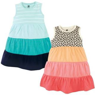 Hudson Baby Girls 'bomuldskjoler Leopard Coral Mint 18-24 måneder