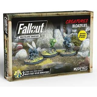 Modiphius Fallout Wasteland Warfare: Creatures Bloatflies - 3 Miniatures 32mm Unmalede figurer smedet i ildb?lgegr?
