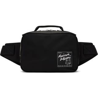 Maison Kitsune Traveller Waist Bag Black