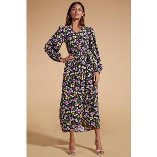 Dancing Leopard Mabel Midaxi Mock Wrap Sort KjoleEU 38 (UK 10)