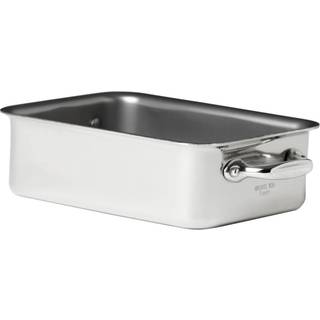 Mauviel - Roasting Pan Mini Cook Style Steel - 14 x 10 cm - Ovnfaste fade - Sølv