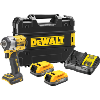 Slagnøgle DeWalt DCF921E2T-QW; 18 V; 2x1,7 Ah batt.