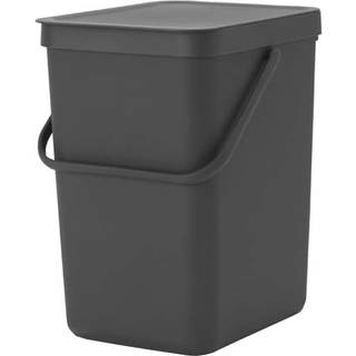 Affaldsspand m/låg sorteringskoncept 25 liter-Dark Grey