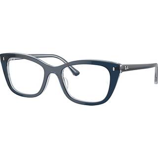 Ray - Ban Unisex Ray - Ban RX5433 8324 Optiske stel Acetat Blå Transparent Pillow Normal