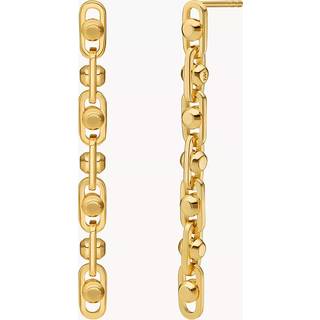 MK Astor Precious Metal-Plated Sterling Silver Link Drop Earrings - Gold - Michael Kors - ONE SIZE