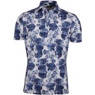 Stenströms Mørkeblå mønstret poloskjorte | Herre |Poloer & T-shirts | Størrelse: L | Mørkeblå | Print / Patterned | Kort Ærme