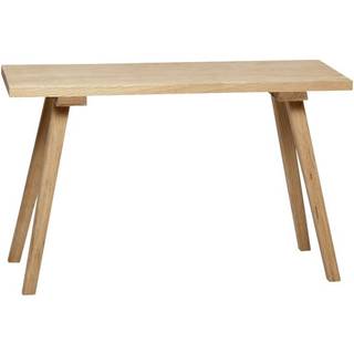 Hübsch Nomad bænk i egetræ på 80x27x48 cm
