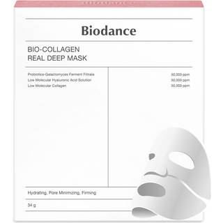 Biodance Bio-Collagen Real Deep Mask Hydrating Overnight Hydrogel Mask Pore Minimering af elasticitetsforbedring 34G X4EA