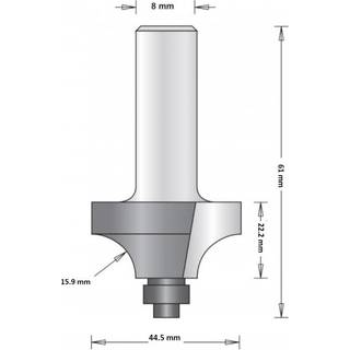 Hikoki 8 Mm Rounding Over Bit With Ba - 66754108