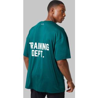 Mens Green Man Active Training Dept Performance Oversized T Shirt