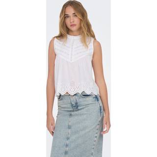 ONLY dame top ONLLOU - Bright White - S