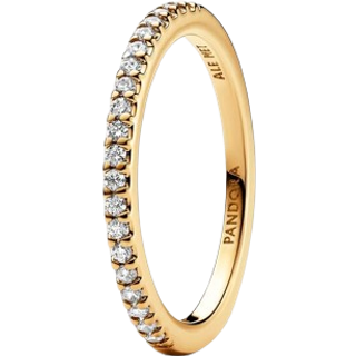 Pandora Gold Sparkling Band Ring - 56 Pandora Ring