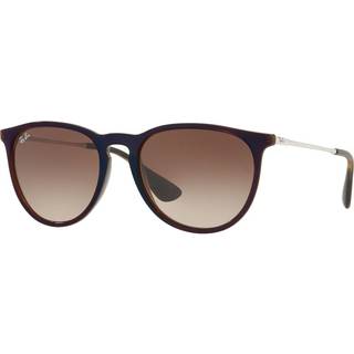 Ray - Ban Kvinde RB4171 ERIKA 631513 Solbriller Injiceret Blå Brun Pantos Normal Skygge