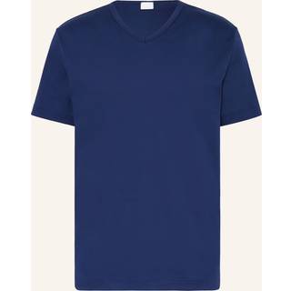 Mey Herren T-Shirt blau unifarben
