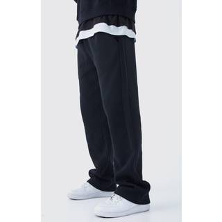 Mens Black Relaxed Gusset Jogger