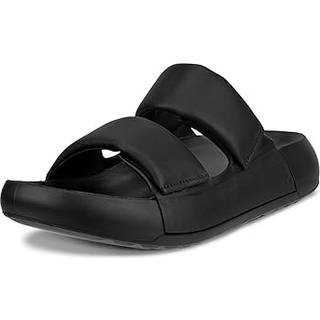 ECCO Cozmo PF W - Sandaler i læder med to remme til damer - Sort - Size: 40 (UK 6.5-7)