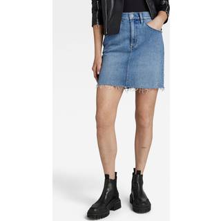 Viktoria Short Skirt Raw Edge - Light blue - Women