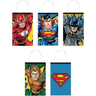 Multicolor Justice League Heroes Unite Customizable Bag - 8,5 """" X 5,25 """" X 3,25 """" 8 stykker - Perfekt til fans i alle aldre