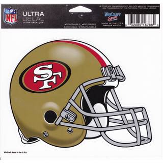 San Francisco 49ers Decal 5x6 Ultra Color