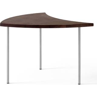 &Tradition - Pinwheel HM7, Walnut/Stainless Steel Legs - Sofaborde - Hvidt & Mølgaard - Træ farvet - Metal/Træ