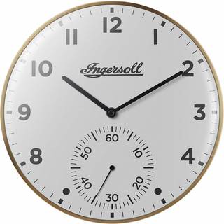Ingersoll IC003GW Wanduhr mit kleiner Sekunde im retro Look 30 cm