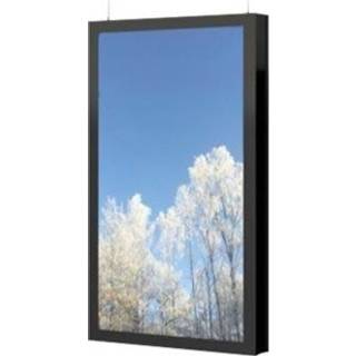 HI-ND Ceiling Casing 75" - mounting kit - portrait - for flat panel - black 75"