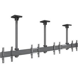 Multibrackets M Pro Series mounting component - single side - for 4 flat panels - black 200 kg 50" Up to 300 x 300 mm